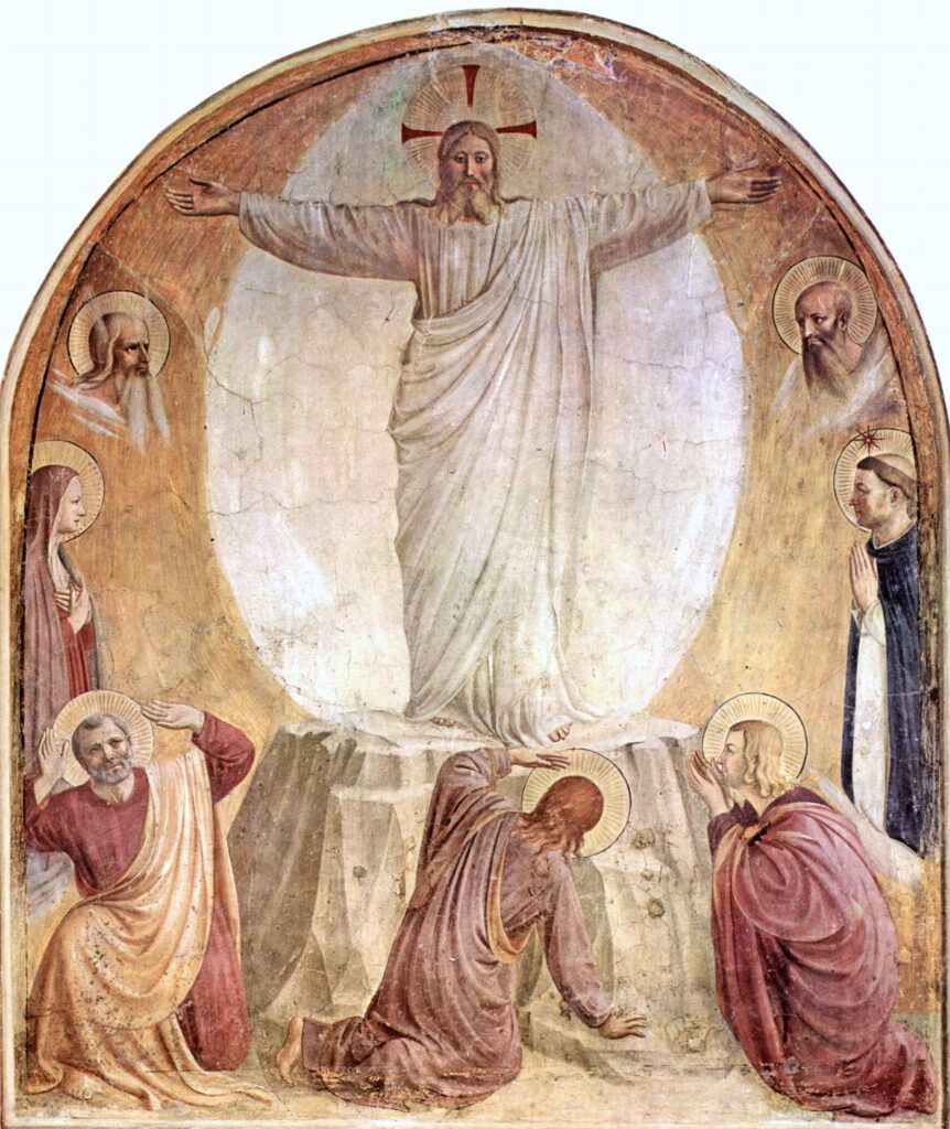 La Trasfigurazione di Giovanni da Fiesole detto il Beato Angelico