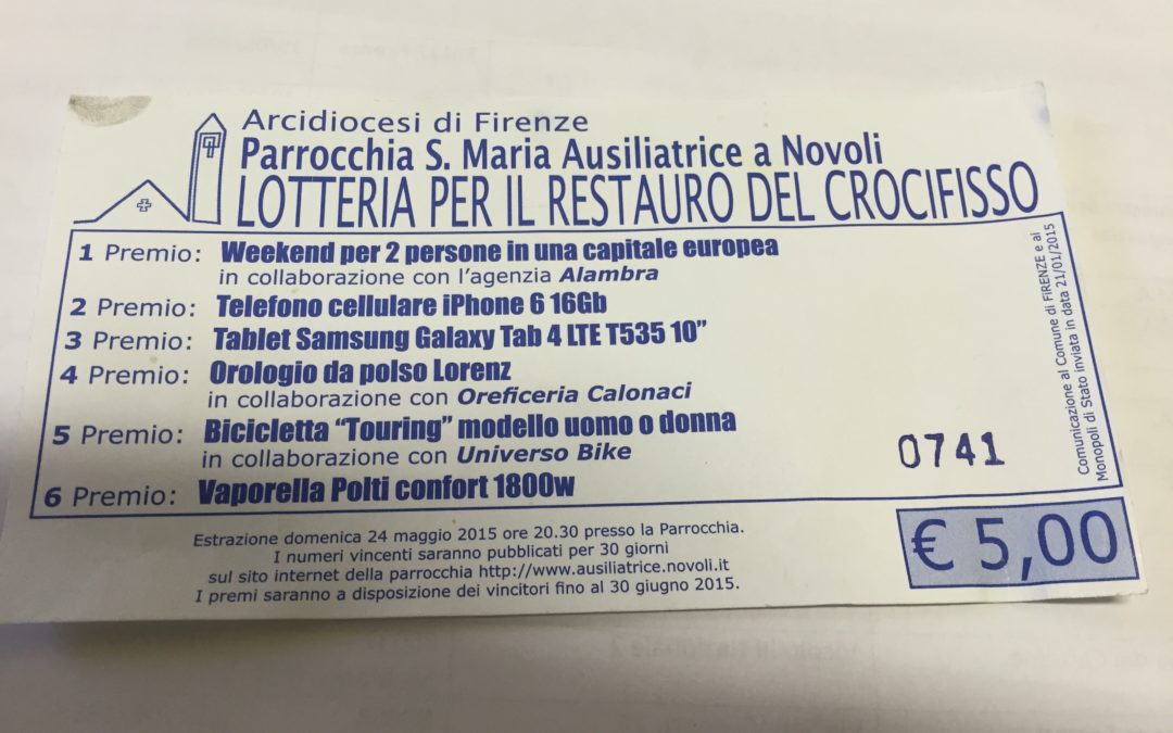 Lotteria per il Crocifisso